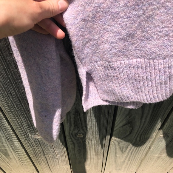 Madewell Payton Pullover Merino Wool Alpaca Blend Heather Lilac Sweater - Picture 5 of 10